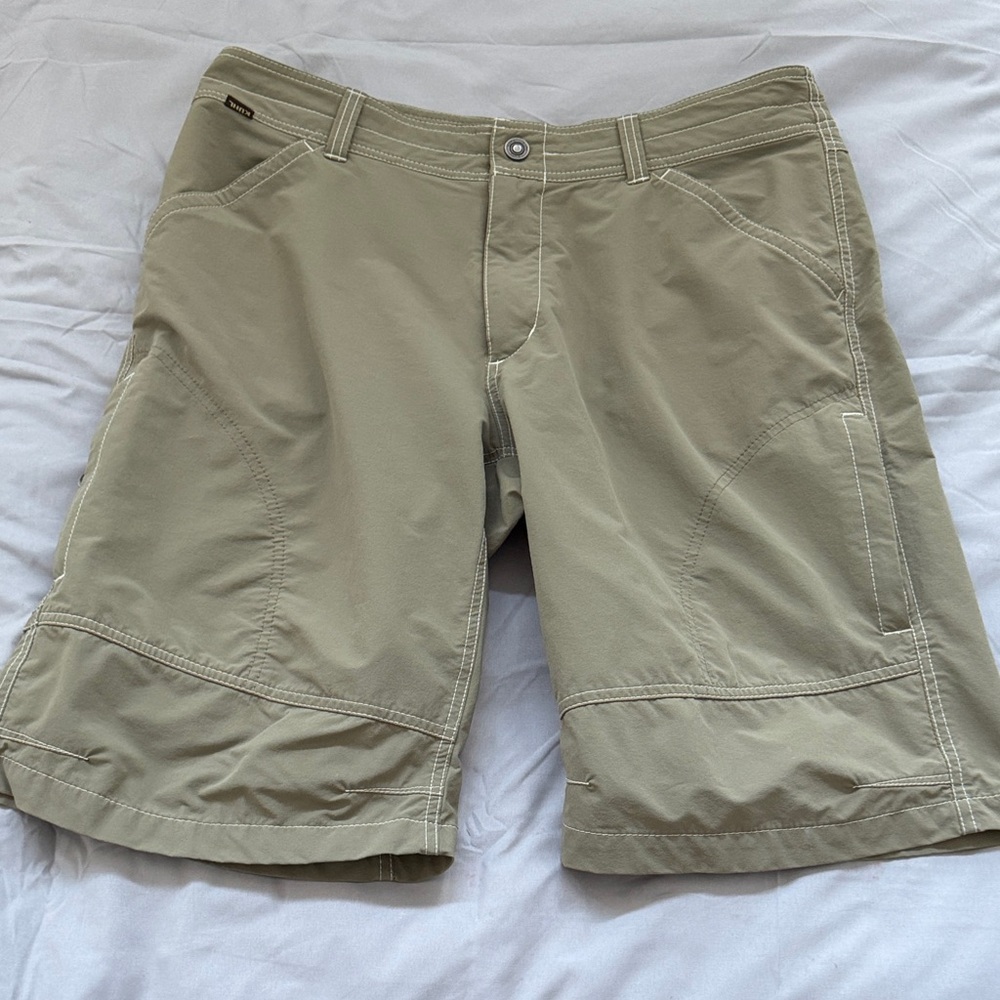 Kuhl Men's Cargo Shorts in Light Tan